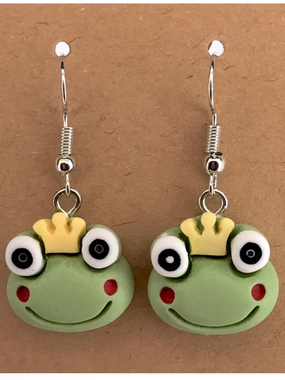 Green Frog Earrings Fashion Jewelry